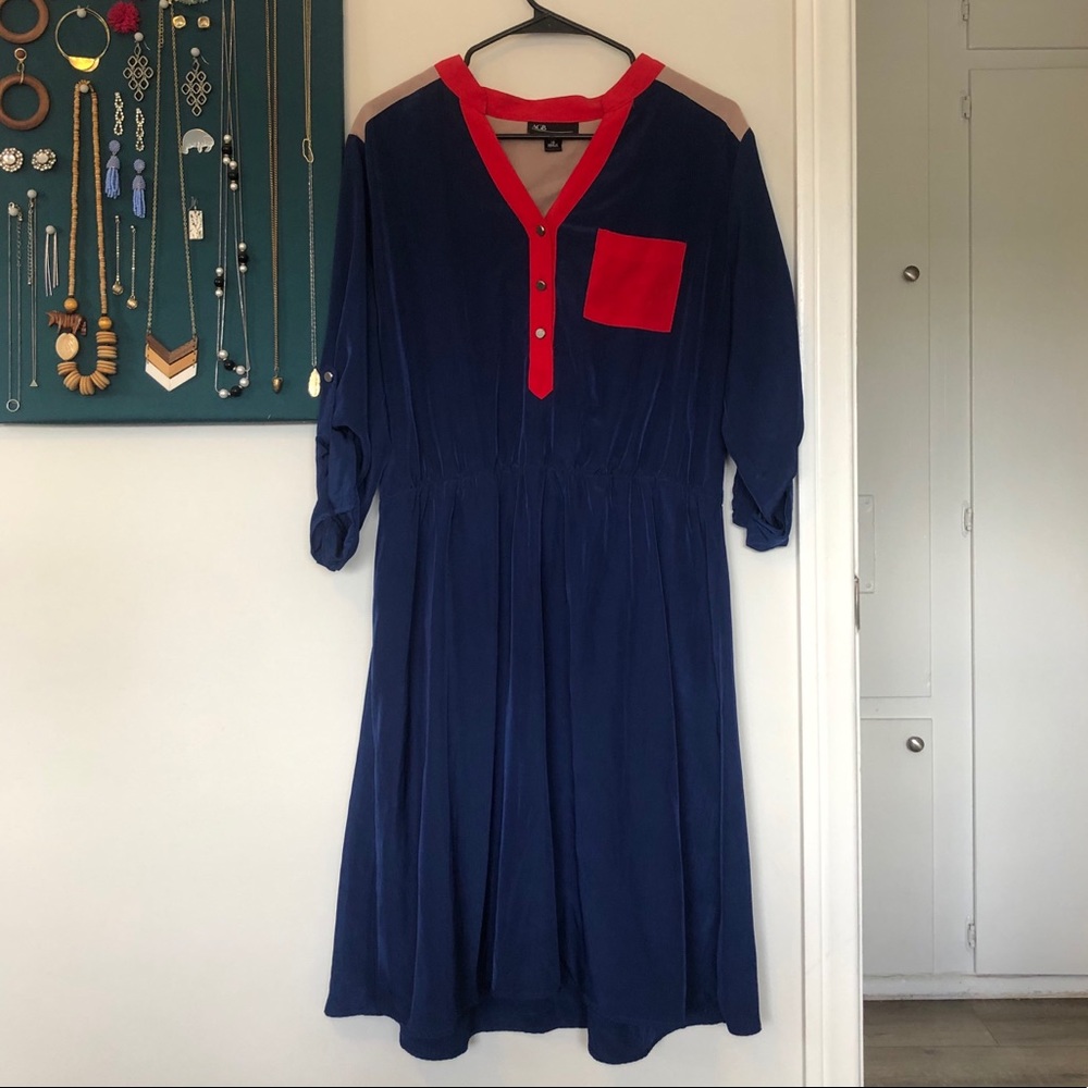 Vintage AGB 70s style mid length dress
